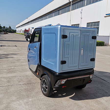 Motorcycle Cargo Car For Adults Rickshaw Family Vehicle Fully Enclosed Closed Van